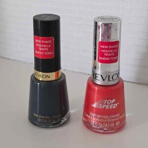 Revlon Nail Polish set of 2 Orange and Balck